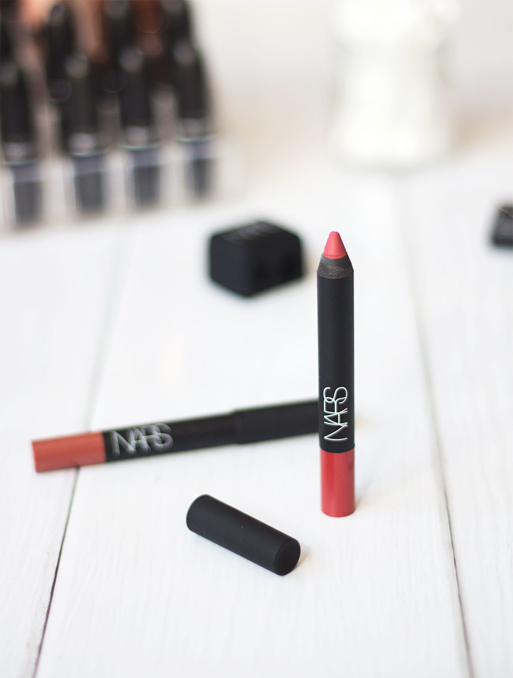 NARS Velvet Matte Lip Pencils: Walkyrie & Dolce Vita.