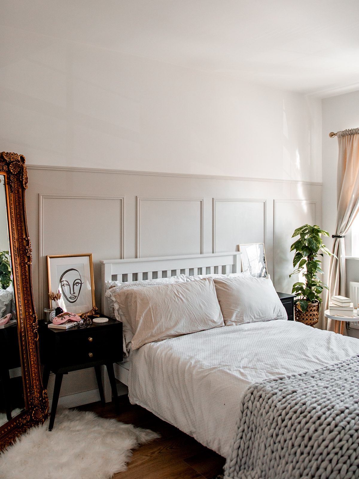 bedroom panelling diy how to tutorial