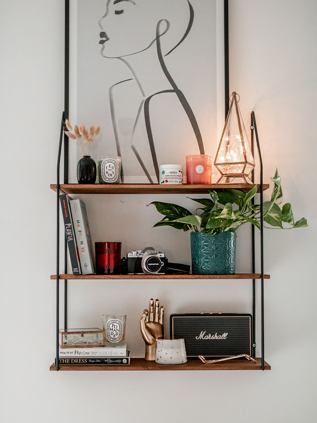 diy shelves rustic shelves wood shelving affordable budget cheap scaffold shelves industrial shelving