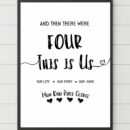This Is Us – Simple & ~Effective New Baby A4 Print Black And White
